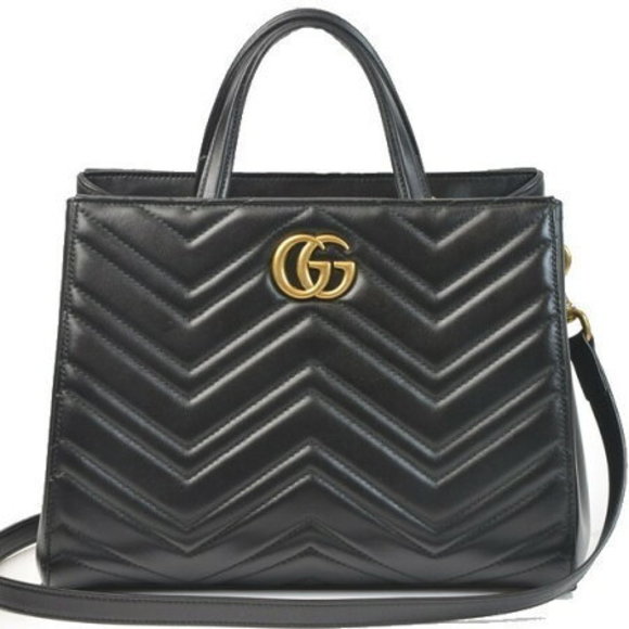 Gucci GG Marmont Handbag Black - Picture 1 of 7